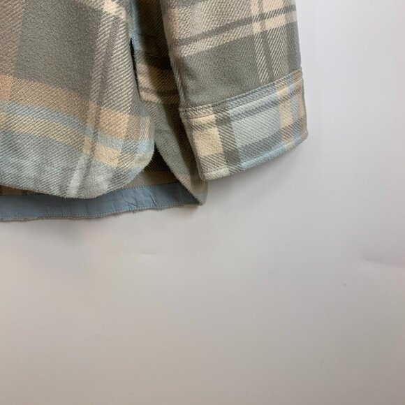 American Eagle Outfitters Plaid Button Down Shirt - Gray and Blue - Picture 5 of 12